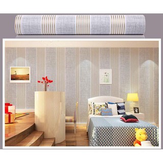 combo 10m decal giấy dán kính mẫu sọc xám