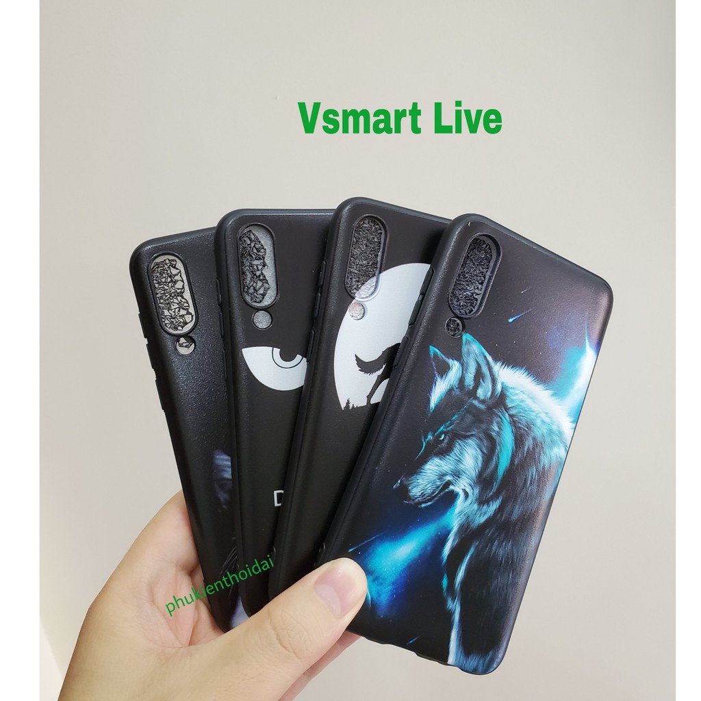 Ốp lưng Vsmart Live FREESHIP Từ 50k dẻo TPU in 3D cao cấp ôm khít máy
