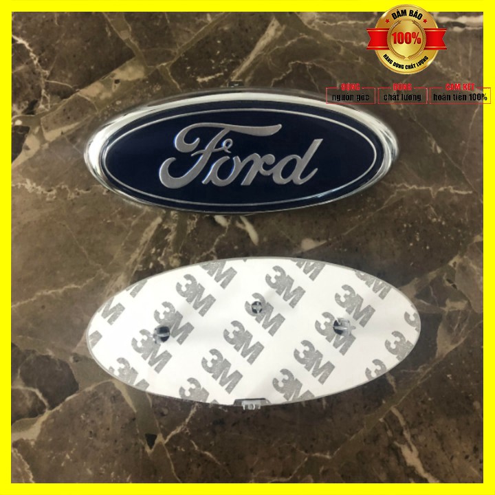 1 chiếc Logo biểu tượng trước và sau xe ô tô Ford Kích thước 14.5*6cm