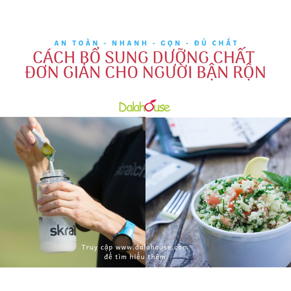 Bột rau củ nguyên chất sấy lạnh Dalahouse gói 10g