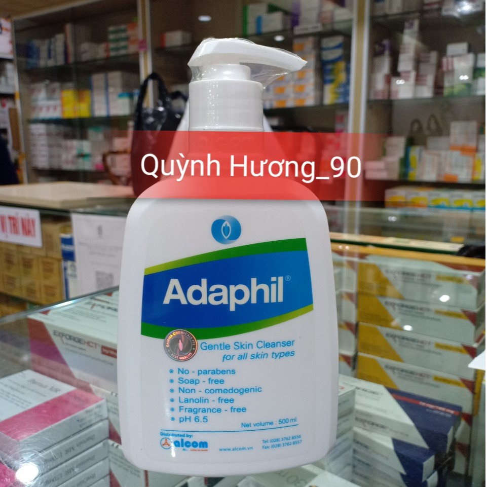 ADAPHIL 500ML Sữa tắm, rửa chuyên dụng cho trẻ em và người lớn