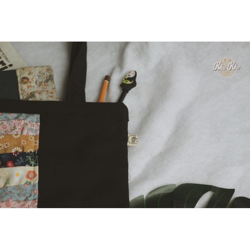 TÚI TOTE HANDMADE HỌA TIẾT QUILT VINTAGE ảnh tự chụp