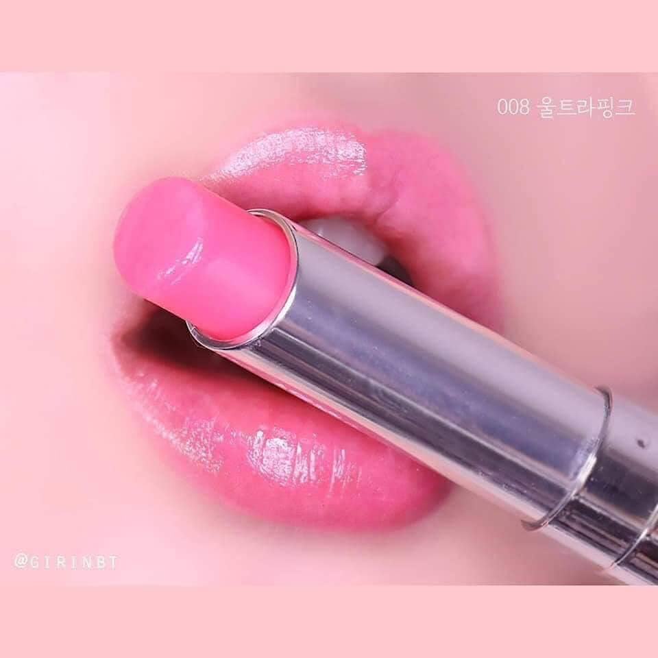 Son Dưỡng Dior 008 Màu Hồng Nhạt Addict Lip Glow Ultra Pink (Mới Nhất 2021)[Chính Hãng].Dòng Son Dưỡng Cao Cấp.