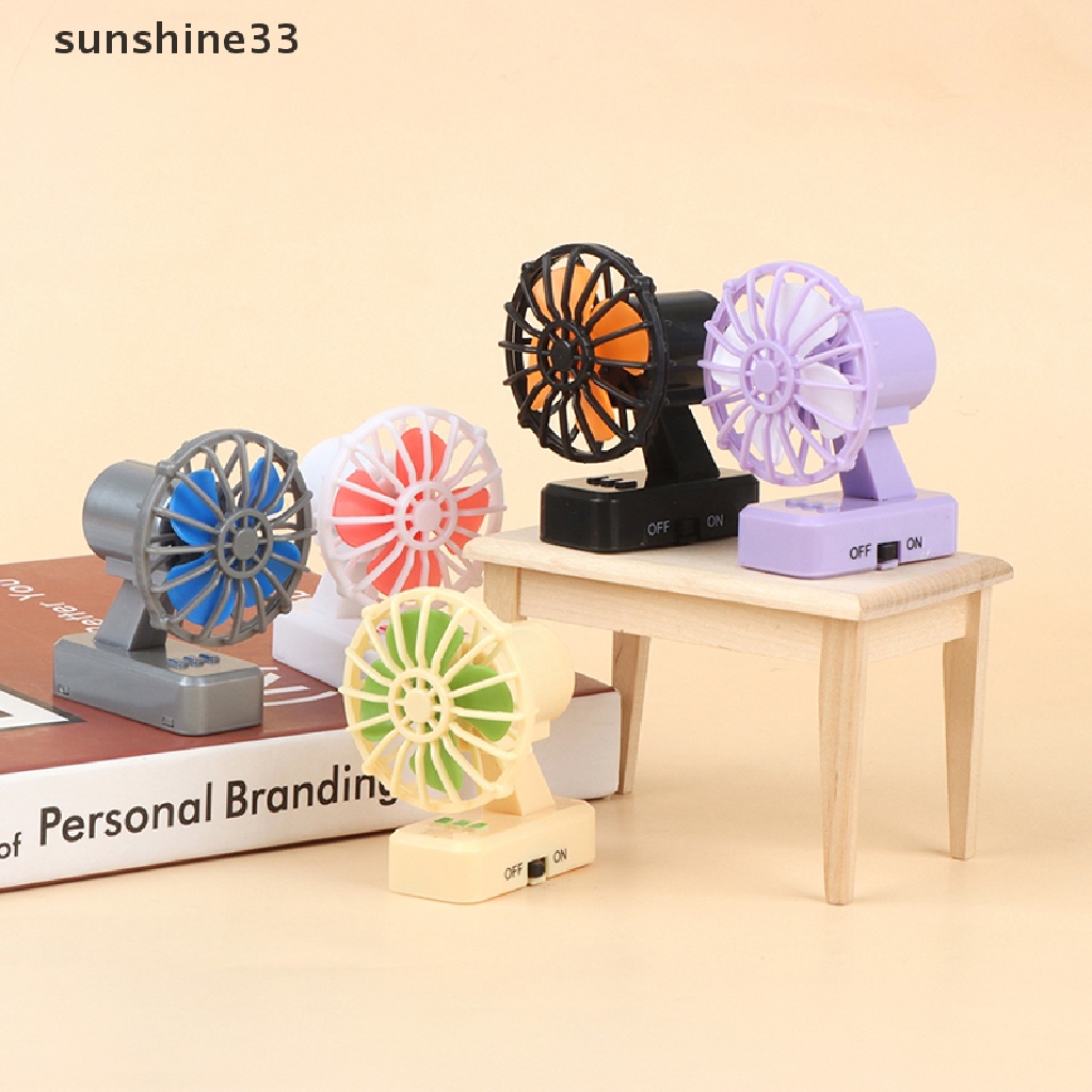 Quạt điện mini để bàn trang trí nhà búp bê tỉ lệ 1: 12