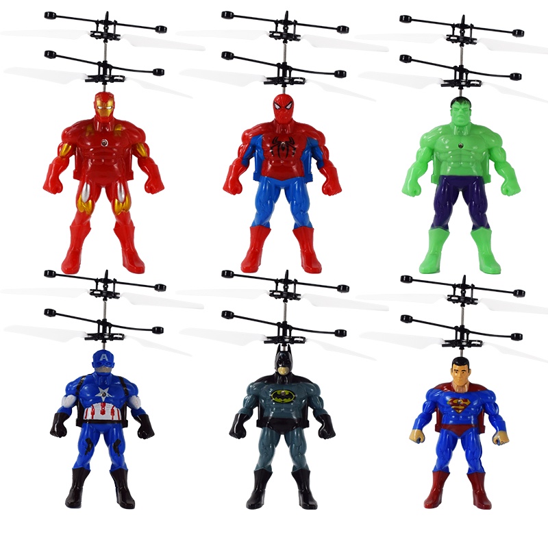 Đồ chơi máy bay cảm biến hình siêu anh hùng marvel đẹp mắt