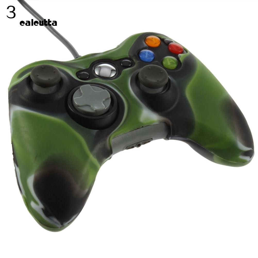 Vỏ silicon hoạ tiết camo cho tay cầm chơi game Xbox 360