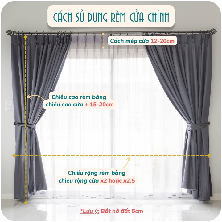 Rèm Cửa Sổ Chống Nắng Màu Xám Nâu May Ore Decor Phòng Ngủ Phòng Khách Cao Cấp VIP3