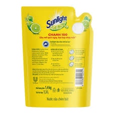 Nước rửa chén Sunlight Chanh túi 1.4kg