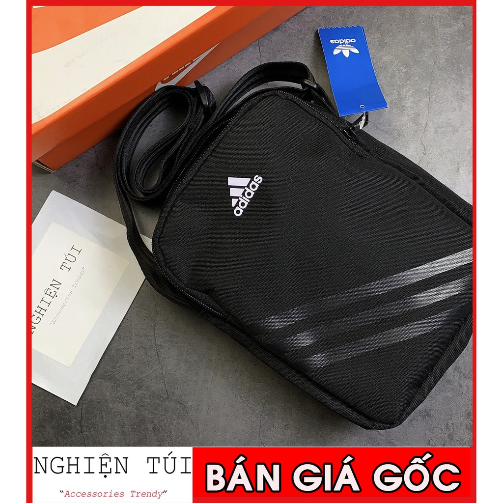 [ VIDEO THẬT] Túi đeo chéo / Túi bao tử Adidas EC ORG Black - AJ4232 / HÀNG XUẤT DƯ / GIÁ RẺ NHẤT | CÓ SẴN HÀNG