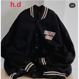 Áo bomber DIRTY tay đen HD6