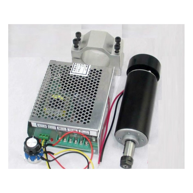 Bộ Spindle 500W có chổi than( bao gồm Động cơ + Driver DC + Kẹp động cơ) bảo hành 6 tháng