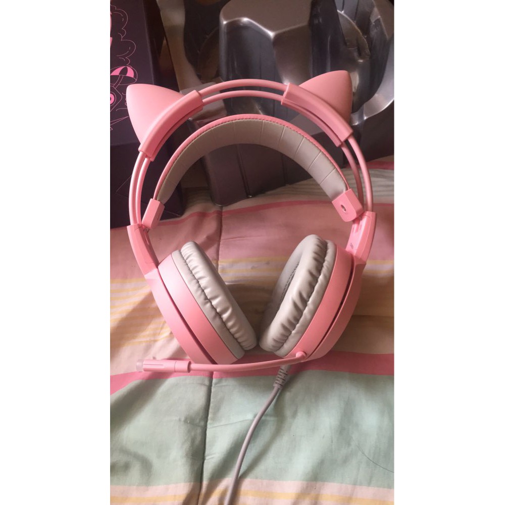 Tai Nghe Mèo Gaming G951s Pink JACK 3.5mm 7.1 SOUND - Tai nghe chụp tai dành cho nữ streamer - Somic G951S Pink 7.1