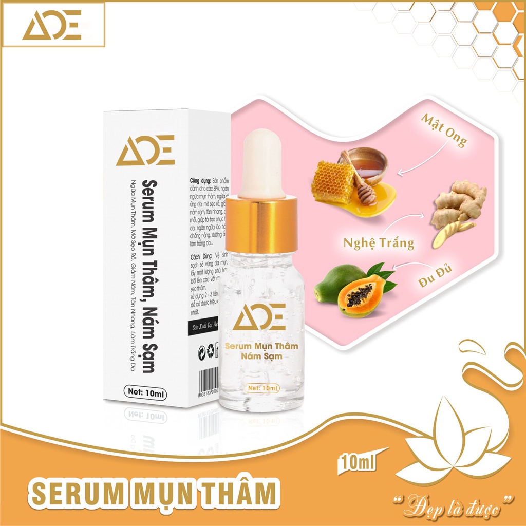 Serum ACE Mụn Thâm, Nám Sạm (10ml) XẢ HÀNG BAO BÌ TỒN KHO CHẤT HOÀN TOÀN MỚI KHÁCH MUA CHAT SHOP TRƯỚC TRÁNG ĐỔI TRẢ