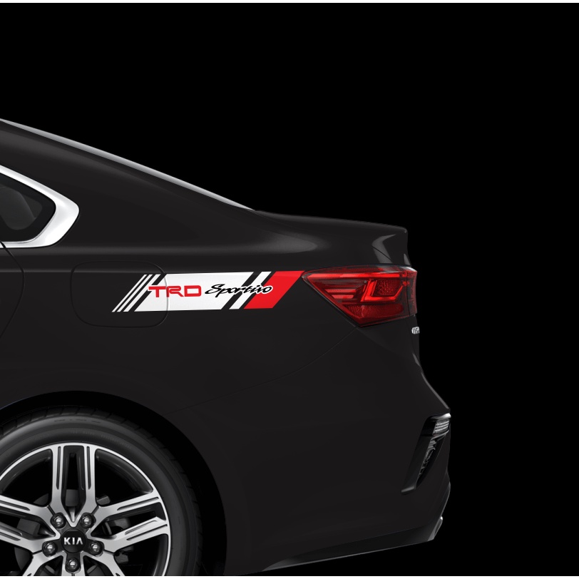 Tem ô tô TRD sportivo dán nhiều vị trí, tem 3 lớp độ bền cao không bay màu