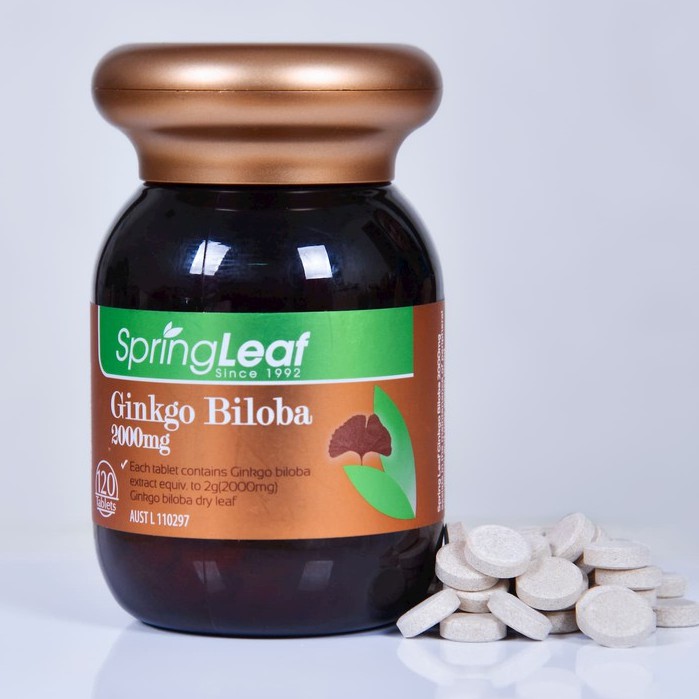 (Hàng nhập) Spring Leaf Ginkgo Biloba – Hỗ trợ hoạt huyết dưỡng não (Lọ 100 viên)