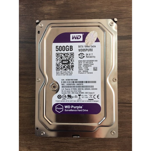 Ổ cứng HDD PC 3,5" 500GB cho camera