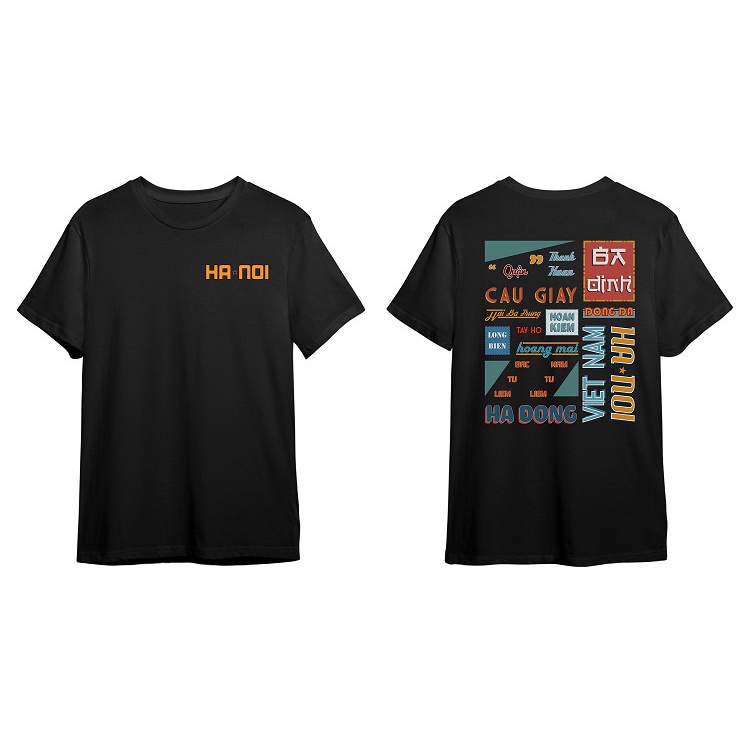 Áo thun unisex nam nữ hình SÀI GÒN, HÀ NỘI Siêu chất, siêu đẹp, Chất cotton co giãn 4 chiều thoáng mát thoải mái - AD