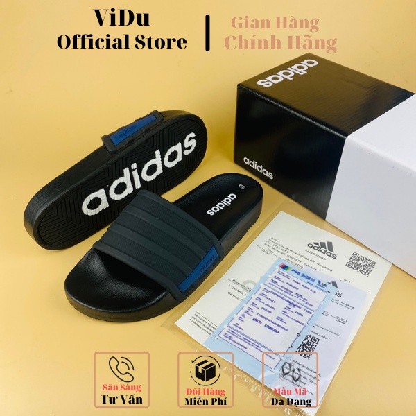Dép nam quai ngang A.didas ViDu 21147 ba màu  phối thời trang, cao su nguyên khối cực đẹp