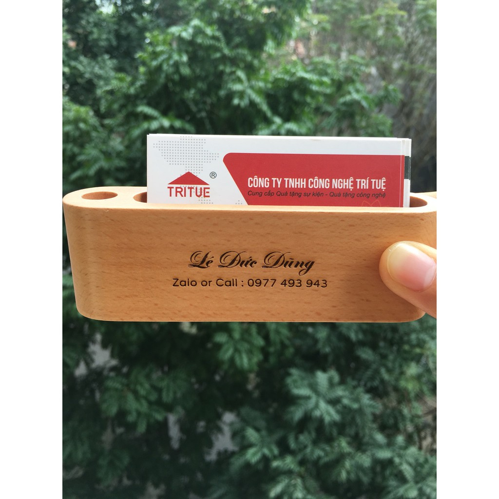 Hộp đựng name card để bàn văn phòng tiện lợi