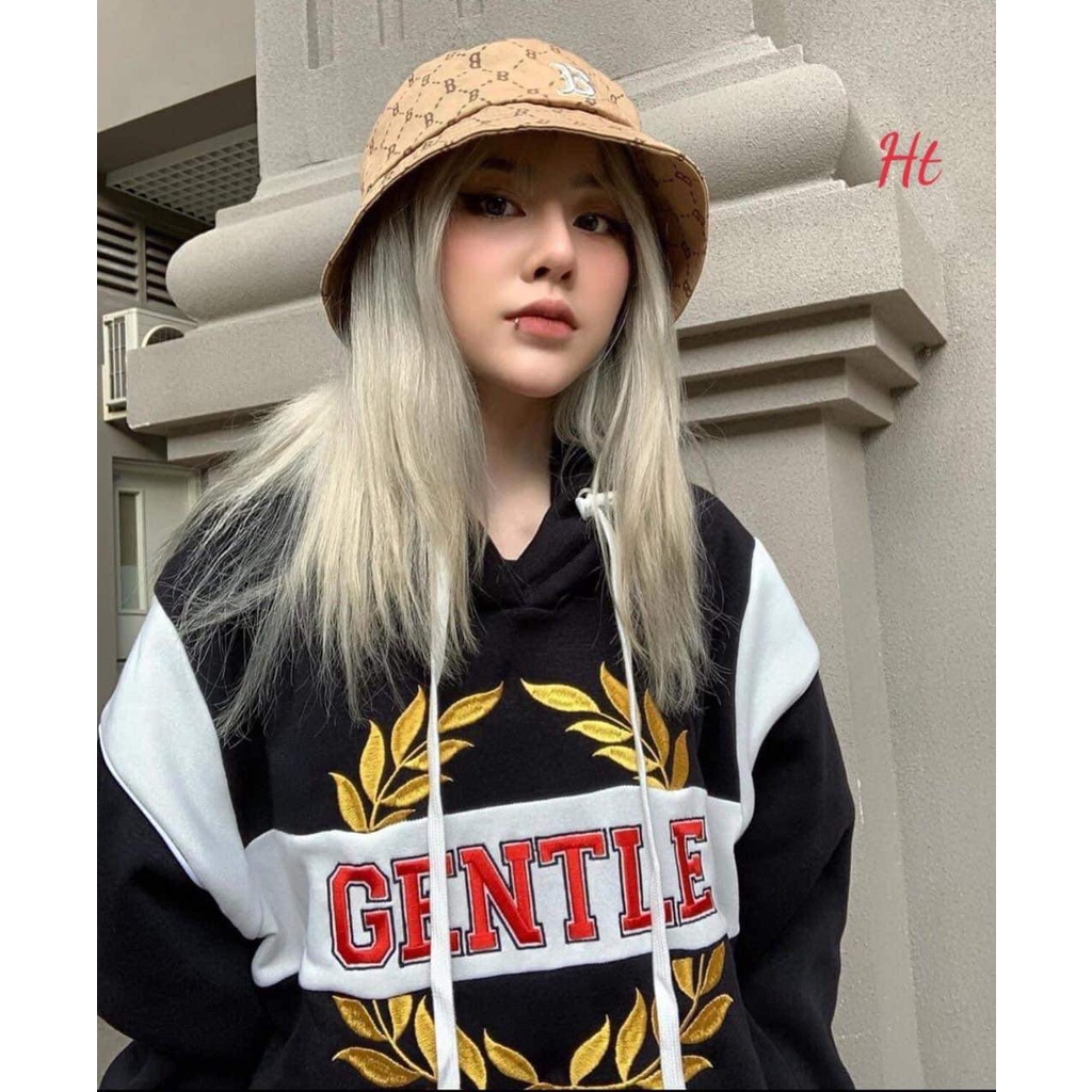 [ SẴN HÀNG +ĐỦ SIZE + GIÁ RẺ ]Áo hoodie phối Gentle  form to, chất Nỉ siêu đẹp