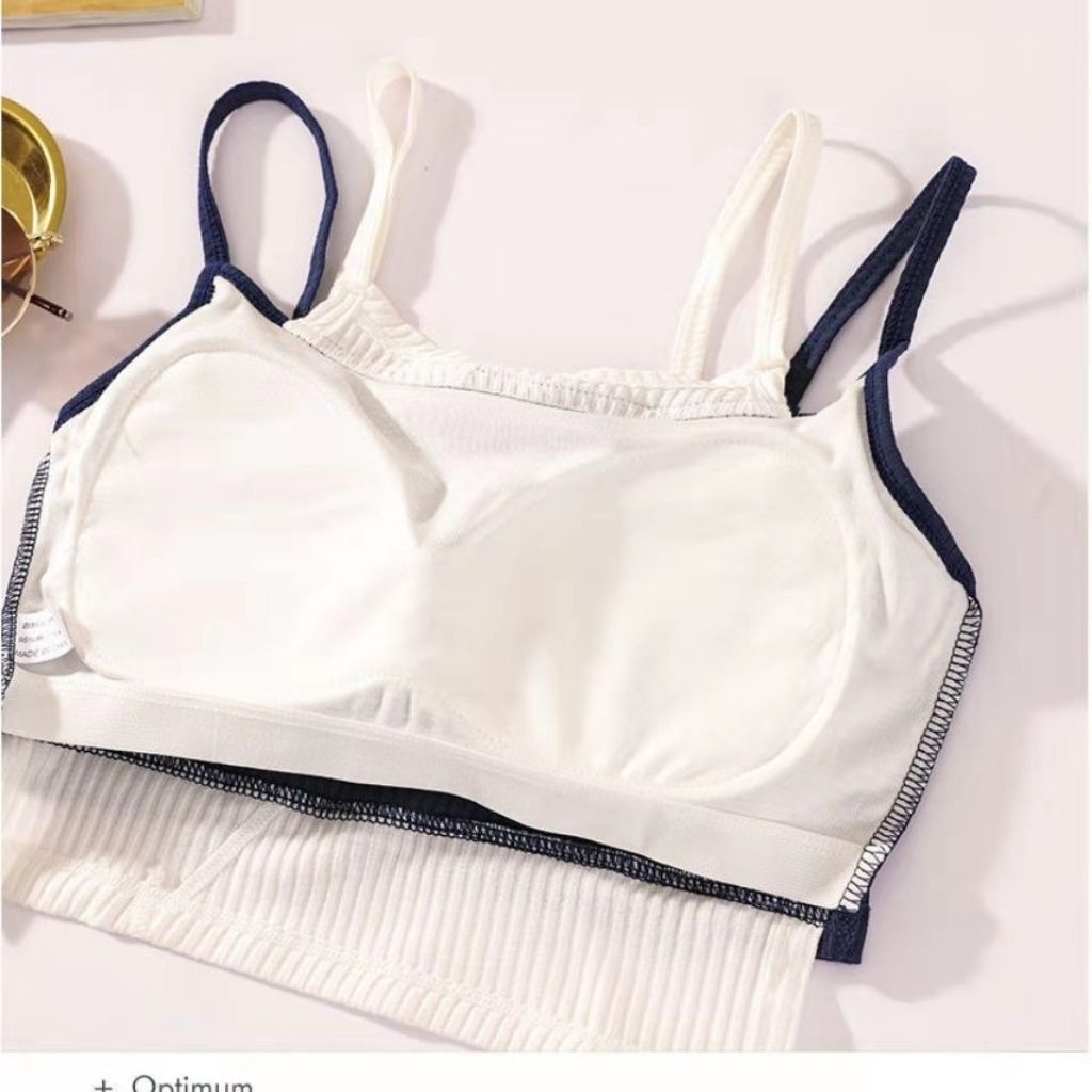 Áo bra nữ 2 dây gợi cảm , áo croptop nữ vải cotton thấm hút mồ hôi DOPICO B7711