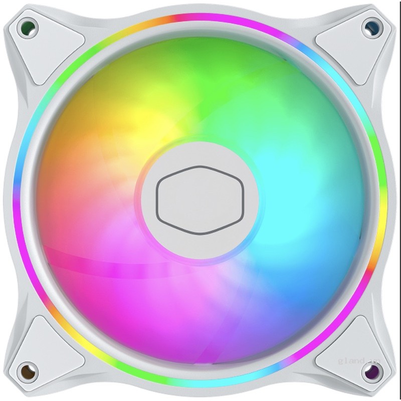 Fan case Cooler Master MASTERFAN MF120 HALO WHITE EDITION & Hub chia fan Cooler Master Addressable RGB LED Controller