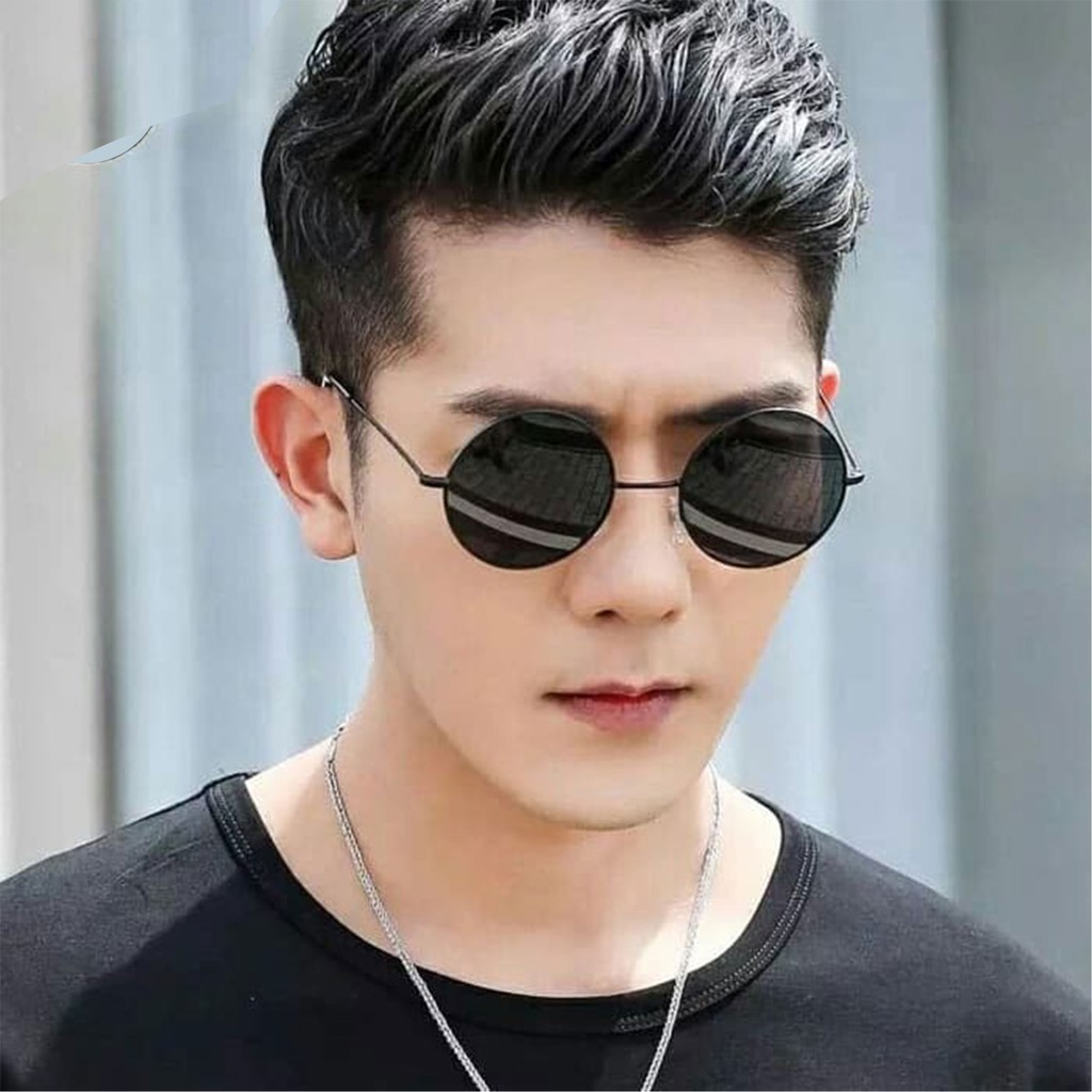 Giá Bán Buôn / Cho Mới!! Mắt Kính Gọng Tròn Màu Đen Phong Cách Frem Thời Trang Cho Nam Nữ