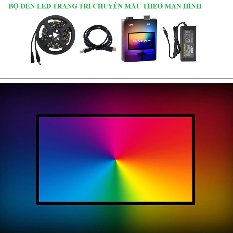 Đèn Led Ambilight USB Sáng Theo Màu Màn Hình Máy Tính