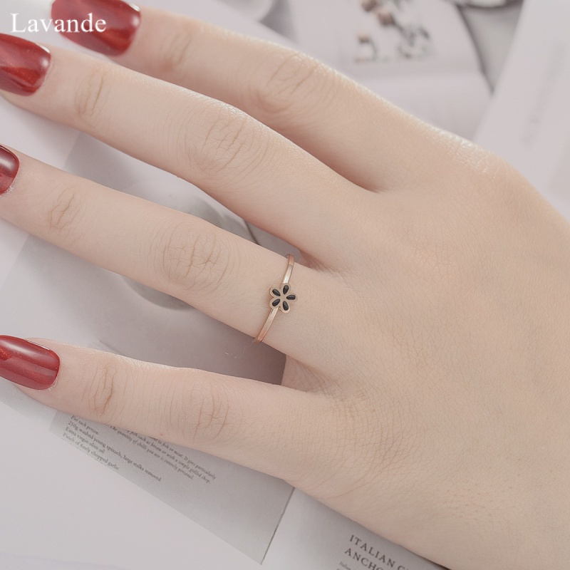 Nhẫn Thép Titan Không Gỉ Điều Chỉnh Được Đính Kim Cương Hàn Quốc Phổ Biến Cho Cặp Đôi JZ5X