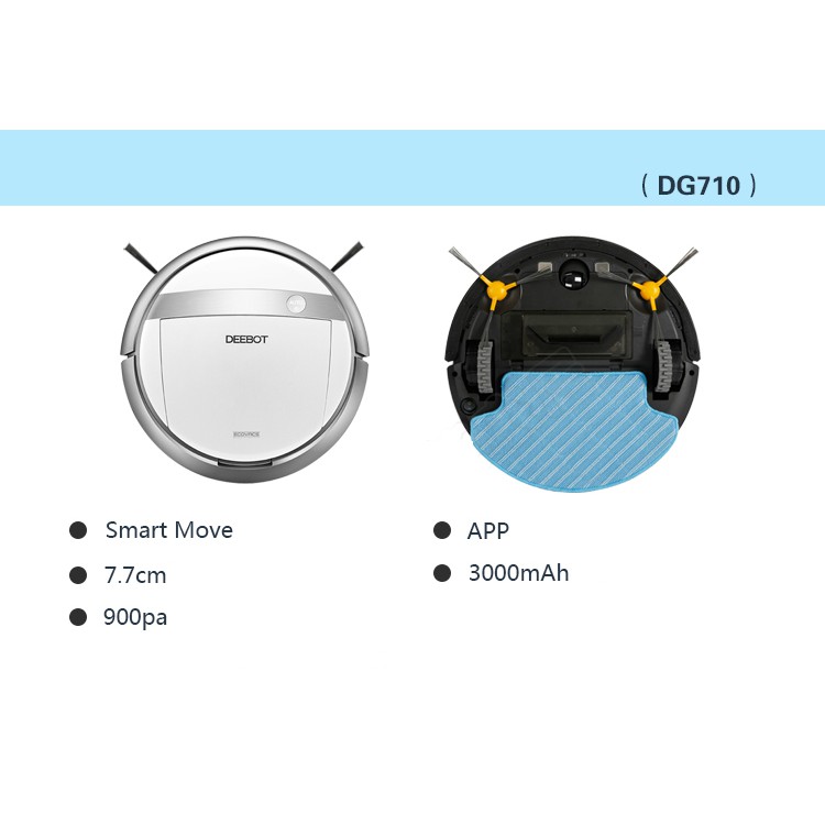 [HÀNG NEW CHUẨN LOẠI 1] Robot hút bụi lau nhà thông minh Ecovacs DG710 - Robot hút bụi - Robot lau nhà