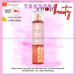[𝐵𝒪𝒟𝒴 𝑀𝐼𝒮𝒯] Xịt thơm body mist Bath And Body Works Champagne Toast 10ML #тнυynga.вeaυтyѕнop