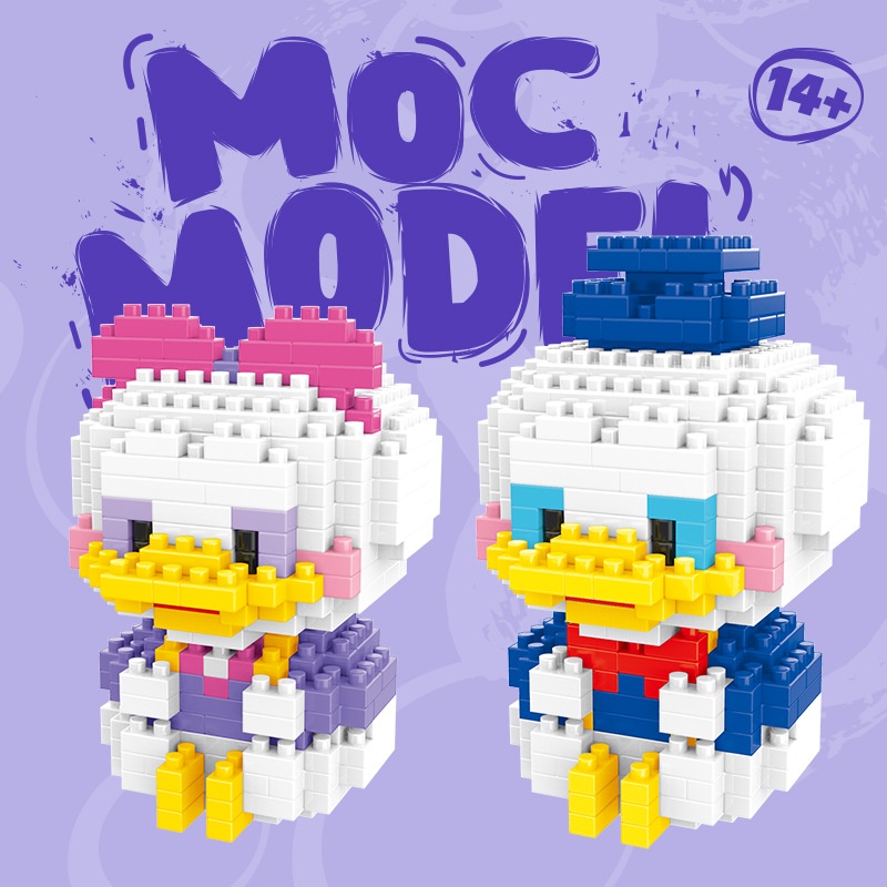 ĐỒ CHƠI XẾP HÌNH LEGO 3D MÔ HÌNH ĐỘNG VẬT, NHÂN VẬT HOẠT HÌNH THU NHỎ SIÊU NGỘ NGHĨNH, ĐÁNG YÊU