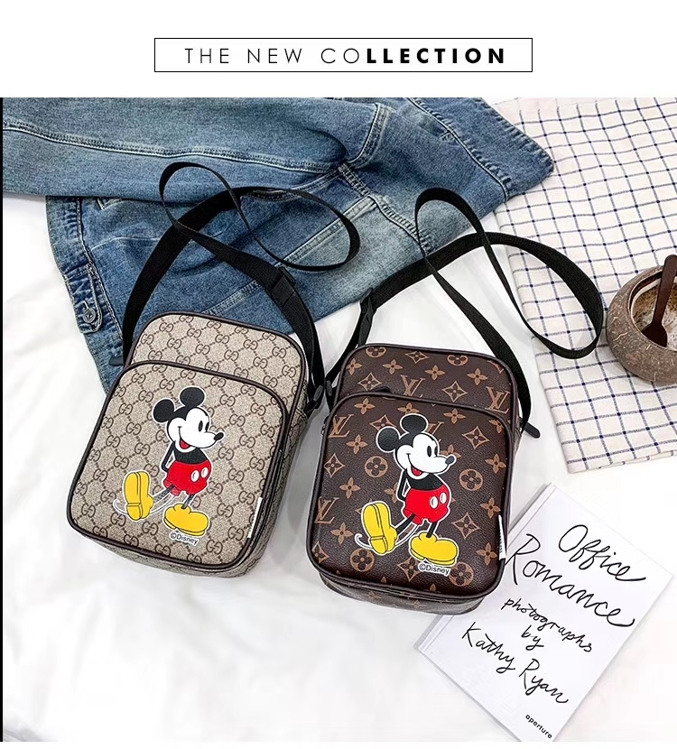 Túi Đeo Chéo In Hình Chuột Mickey Thời Trang Trẻ Trung