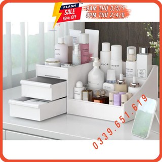 [Hàng Đẹp] KỆ ĐỰNG MỸ PHẨM ĐỂ BÀN 3 TẦNG TIỆN DỤNG