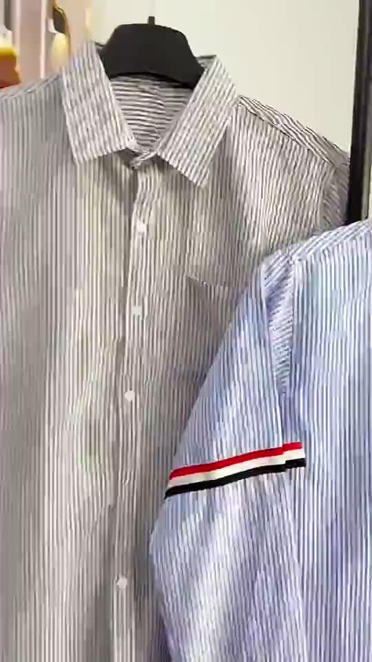 Áo Sơ Mi Thom Browne Dài Tay Màu Đen Chất Vải Cotton Lụa Cao Cấp hot trend 2023 | BigBuy360 - bigbuy360.vn