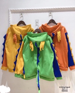 Áo nỉ khủng long có đuôi -HS-T