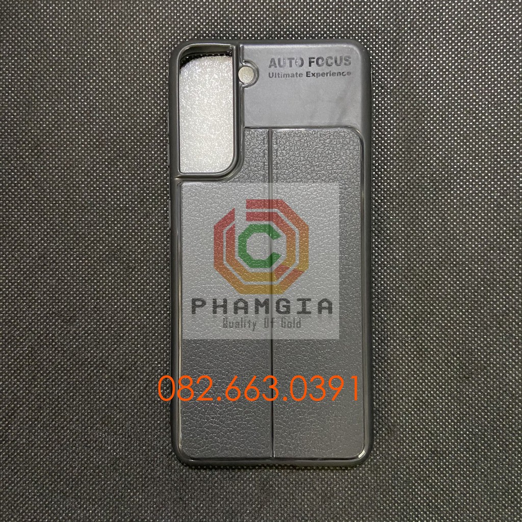 Ốp lưng Samsung S21 / S21+ (s21 plus) / S21 ultra dẻo đen vân da auto