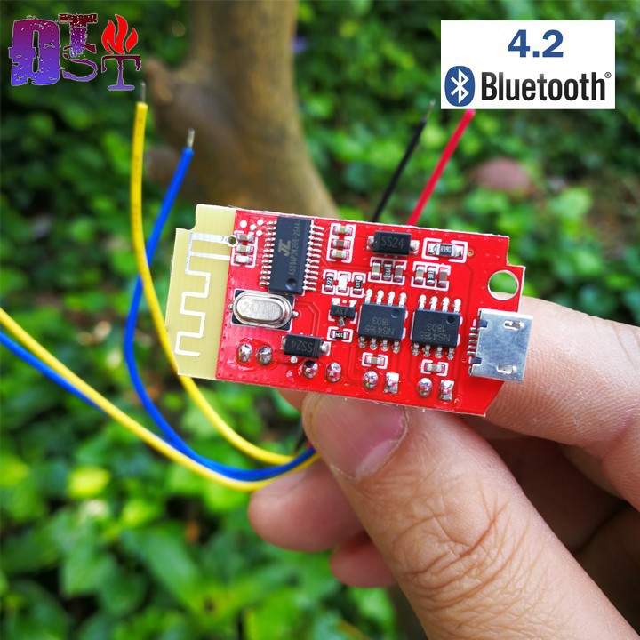Mạch khuếch đại âm thanh Bluetooth 4.2 - 2*5W Cổng Micro USB 5V