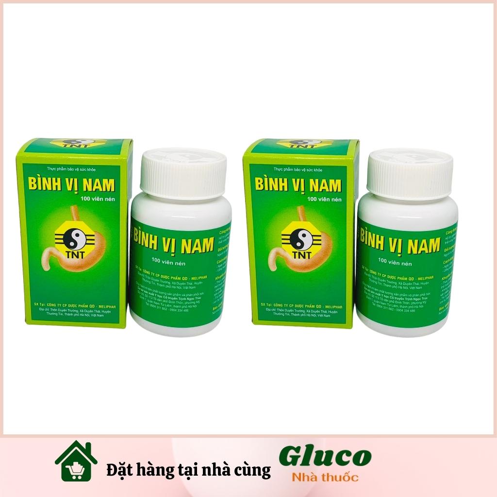 Bình Vị Nam Hộp 100 viên - Giúp bảo vệ niêm mạc dạ dày GLU3801