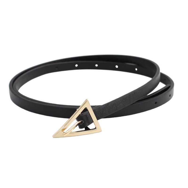 Thắt Lưng Nữ , đai váy áo  Mặt Kim Loại Tam Giác Bản Nhỏ