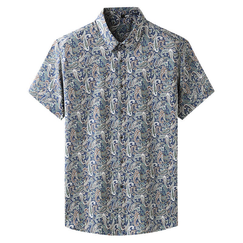 Áo Sơ Mi Dáng Rộng Ngắn Tay Size Lớn Thời Trang Mùa Hè Mới Dành Cho Nam 2022