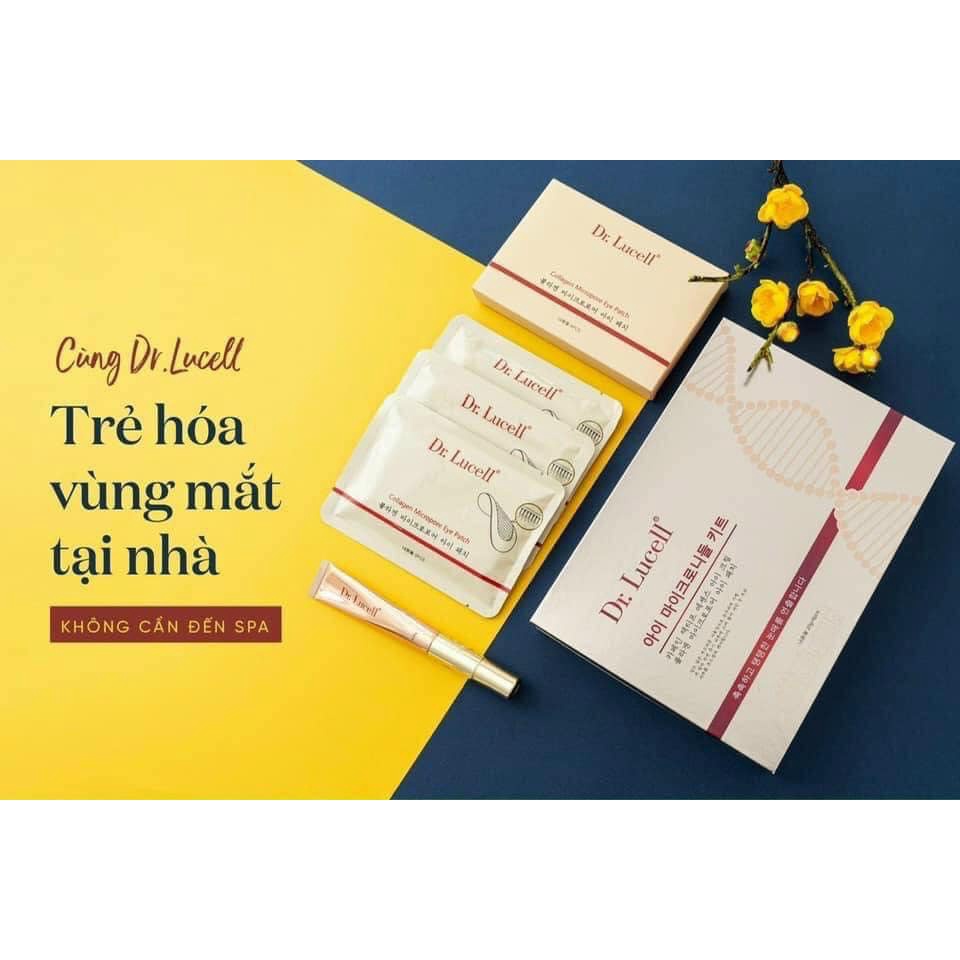 Set Dưỡng Mắt Trẻ Hóa Da Xóa Nhăn Vùng Mắt Dr Lucell Collagen Micro Eye chính hãng - Mỹ Phẩm Vyvi