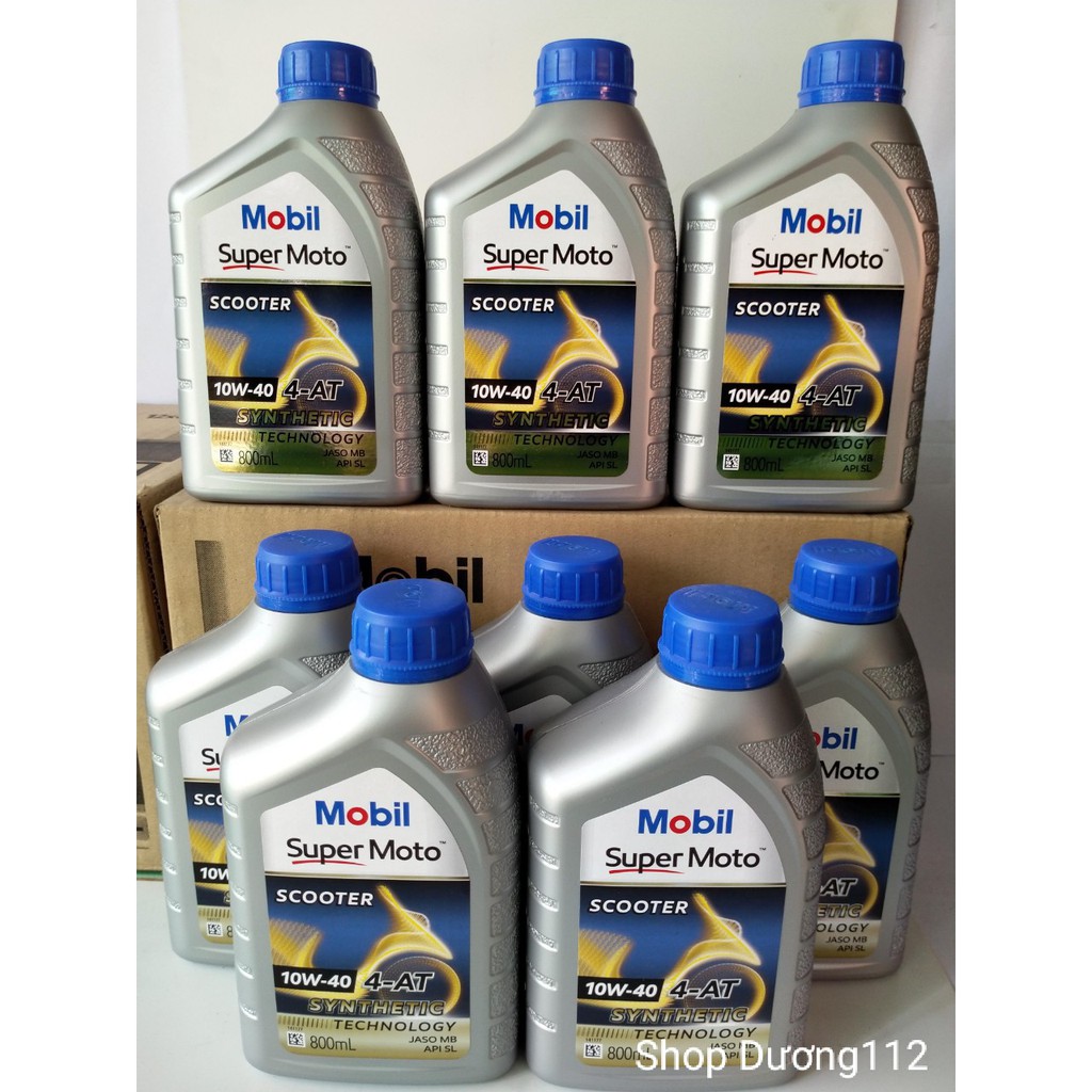Nhớt xe tay ga MOBIL SUPER MOTO SCOOTER 10W40 4T  - Nhập khẩu Singapore