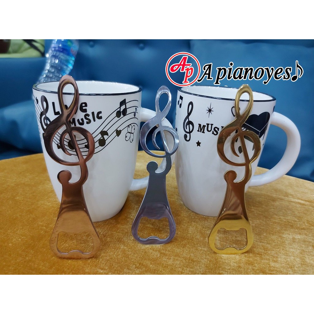 HÀNG ĐỘC GIÁ BÈO ĐỒ KHUI CHAI BIA NƯỚC NGỌT họa tiết khóa sol