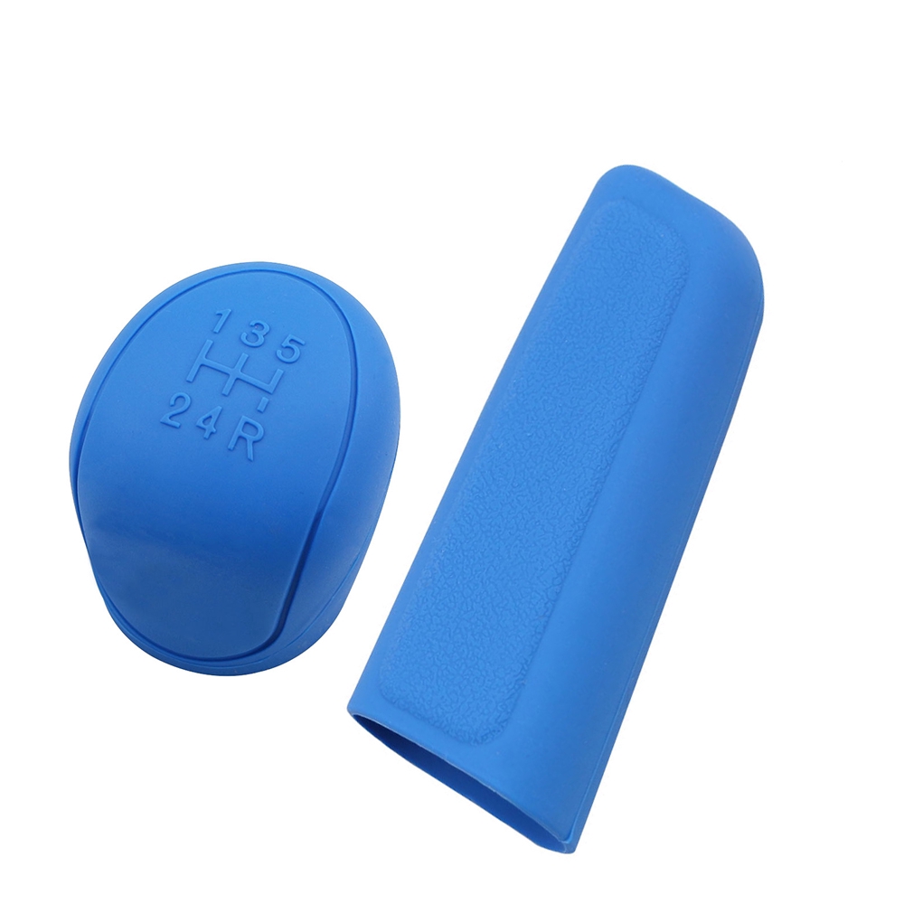 Set 2 Ốp Silicon Bọc Cần Gạt Số Xe Ô Tô Ford Focus 2 3 Fiesta Kuga Ecosport Ranger