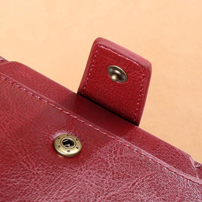 Ví Ielgy màu đen có tay cầm kéo ngắn của Hàn Quốc