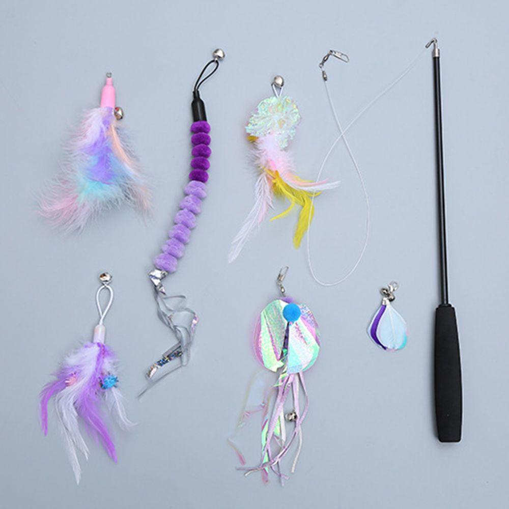 WTTLE Bộ 7 Gậy Đồ Chơi Tương Tác Cho Mèo