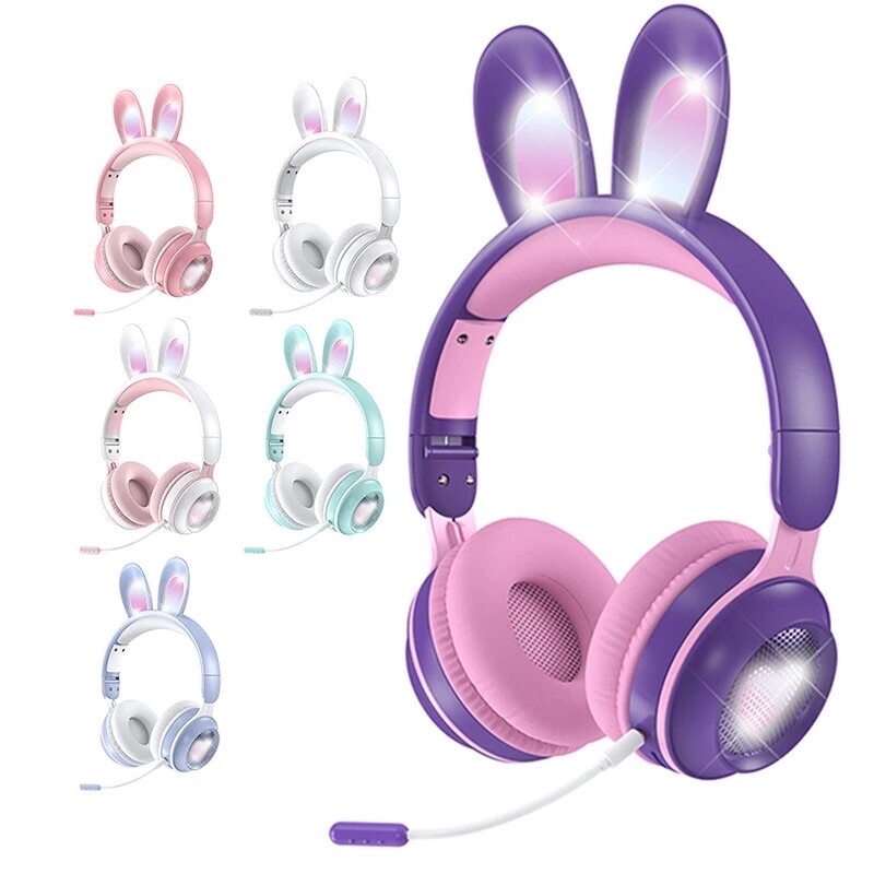 Tai Nghe Gaming Có Mic Thỏ Bluetooth Bản Nâng Cấp Của Tai Nghe Mèo Nghe Nhạc Cực Hay Chơi Game Cực Đã Bảo Hành 1 Năm