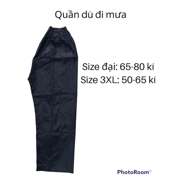 Quần dù đi mưa