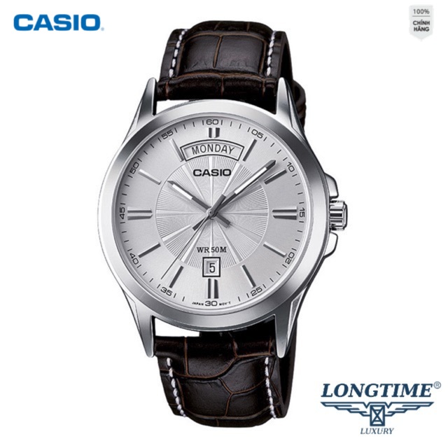 Đồng Hồ Casio Nam Dây Da MTP-1381L-7AV Chính Hãng